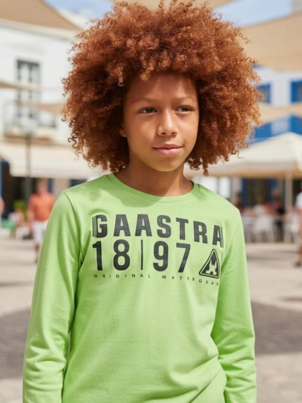 GAASTRA Netherlands Long Sleeve Tee Kids 12 Sailing Euro Style Graphic Shirt - Picture 1 of 14